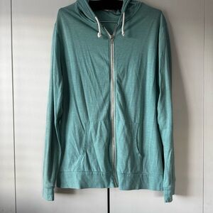 Threads 4 Thought Aqua T-Shirt Zip-Up Jacket